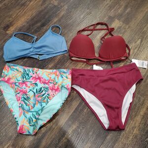 NWT Size Medium 4 Piece Swim Lot Mix Match